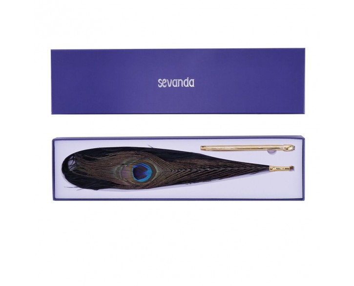 Лоскітка LOCKINK SEVANDA Natural Peacock Flirting Feather Tickler, перо павича