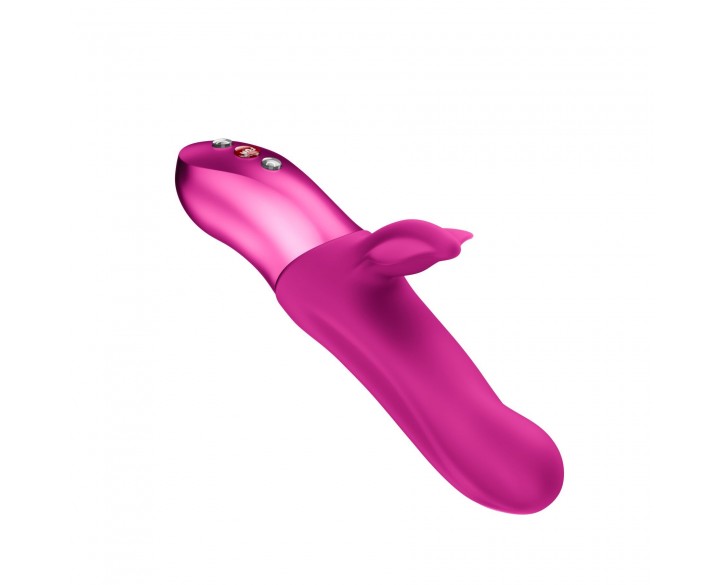 Пульсатор з вібрацією кліторального відростка Fun Factory BI STRONIC FUSION Magenta, 2 мотори