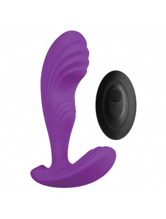 Вібромасажер простати S Pleasures Premium Cozy, Purple, з рельєфною головкою, 10 режимів