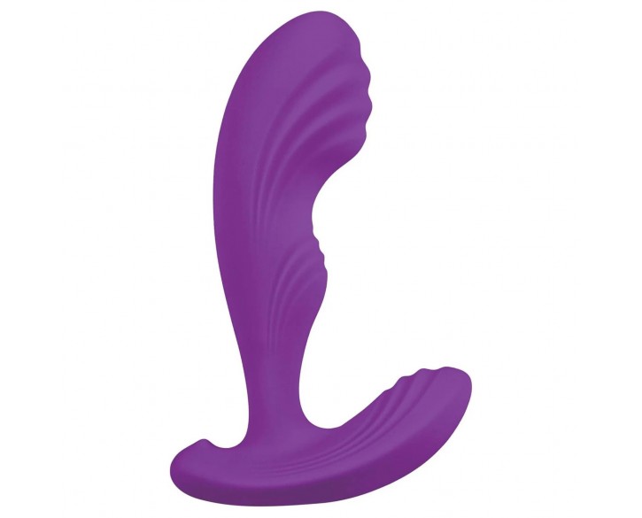 Вібромасажер простати S Pleasures Premium Cozy, Purple, з рельєфною головкою, 10 режимів