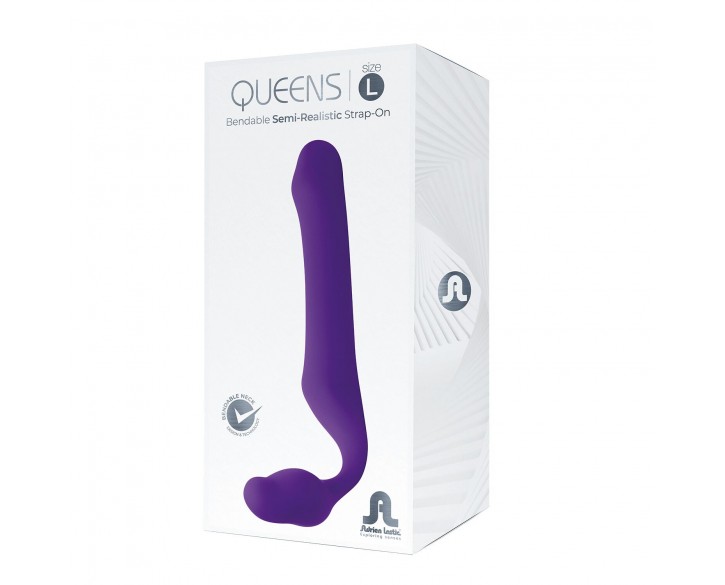 Безремінний страпон Adrien Lastic Queens L, регульований вигин, діаметр 3,8 см