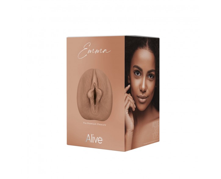 Мастурбатор-вагіна Alive Emma Super Realistic Masturbator M Caramel