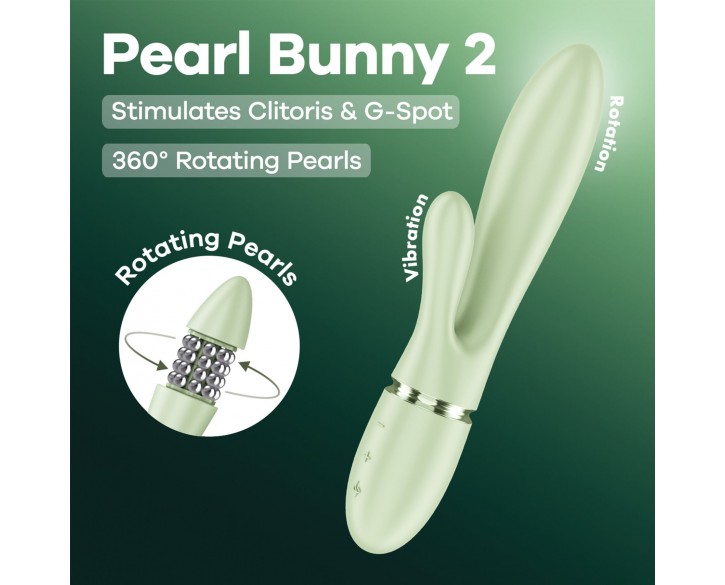Вібратор-кролик Satisfyer Pearl Bunny 2 Light Green