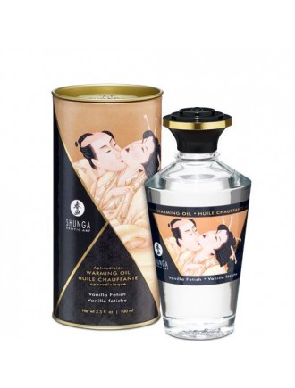 Розігрівальна олія Shunga Aphrodisiac Warming Oil – Vanilla Fetish (100 мл) без цукру, смачна