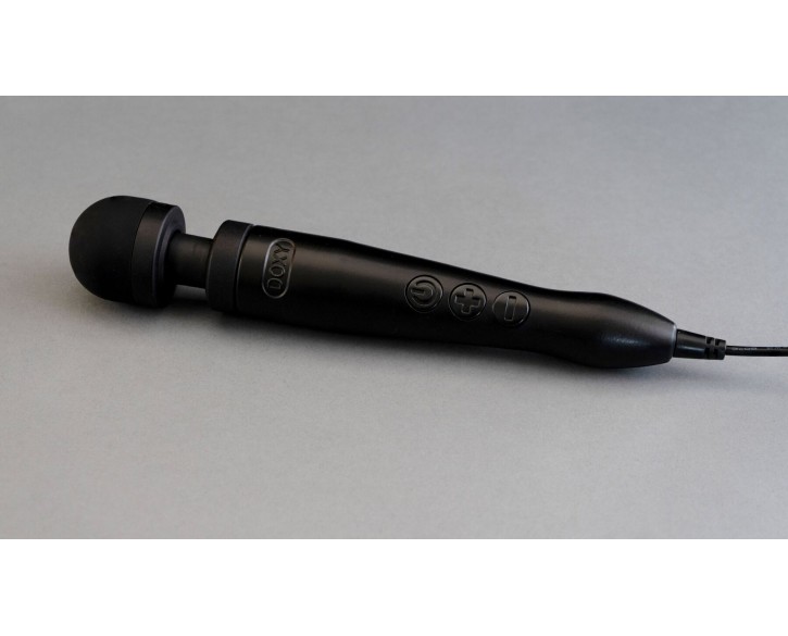 Вібромасажер DOXY Die Cast 3 Matt Black, дуже потужний, живлення 220В, металевий корпус