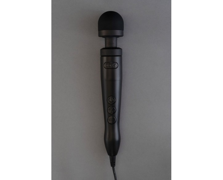 Вібромасажер DOXY Die Cast 3 Matt Black, дуже потужний, живлення 220В, металевий корпус