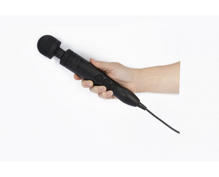 Вібромасажер DOXY Die Cast 3 Matt Black, дуже потужний, живлення 220В, металевий корпус