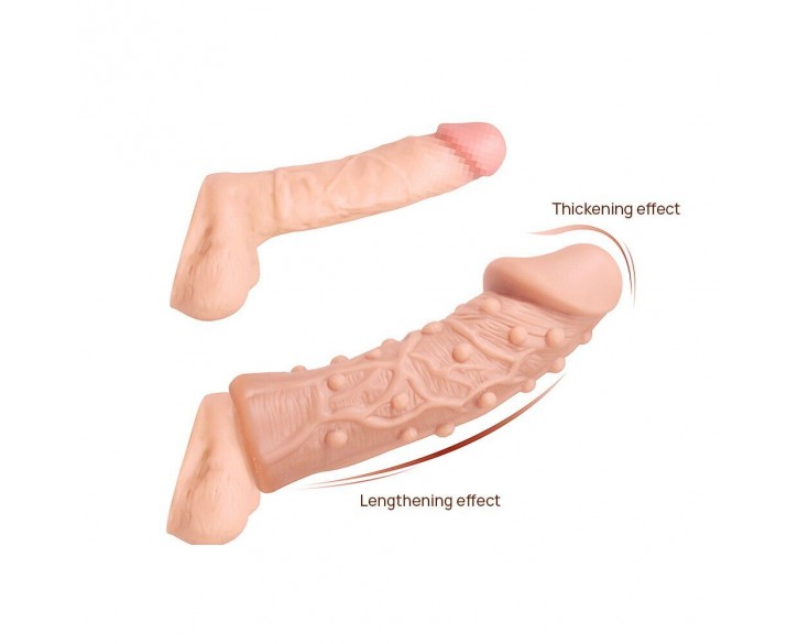 Насадка на член Kokos Extreme Sleeve ES.06 розмір S, потовщувальна, стимулюючий рельєф