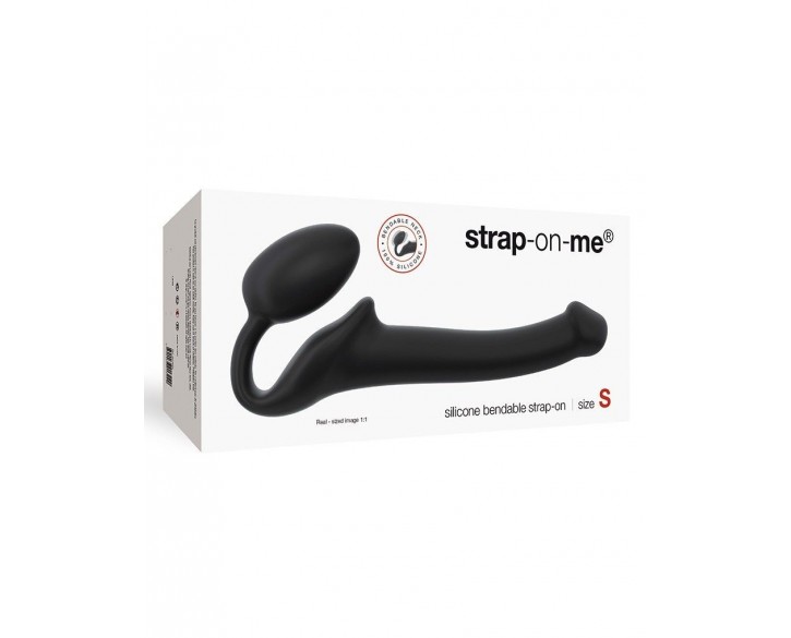 Безремінний страпон Strap-On-Me Black S, повністю регульований, діаметр 2,7 см