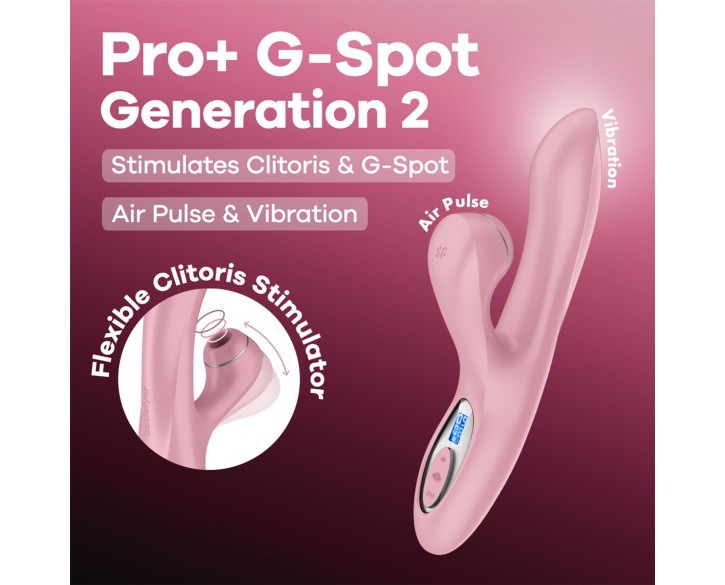 Вакуумний вібратор-кролик Satisfyer Pro+ G-Spot Generation 2 Pink