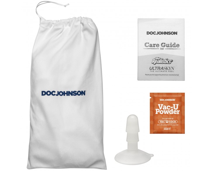 Фалоімітатор Doc Johnson The Realistic Cock ULTRASKYN - 12 Inch Hung with Balls Vanilla