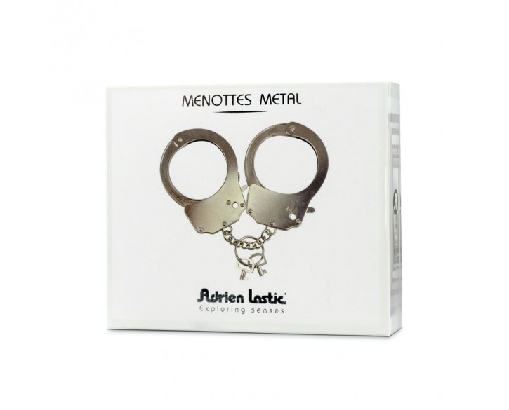 Наручники металеві Adrien Lastic Handcuffs Metallic (поліцейські)