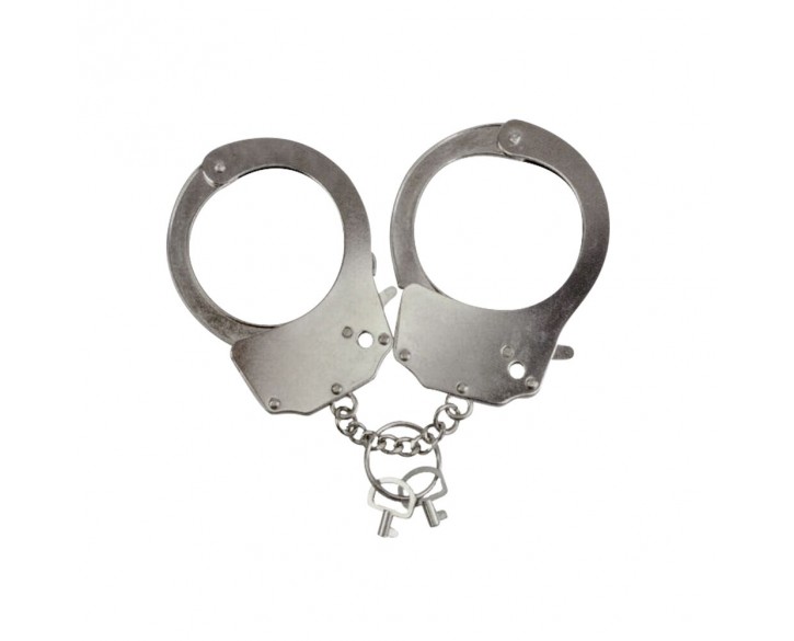 Наручники металеві Adrien Lastic Handcuffs Metallic (поліцейські)